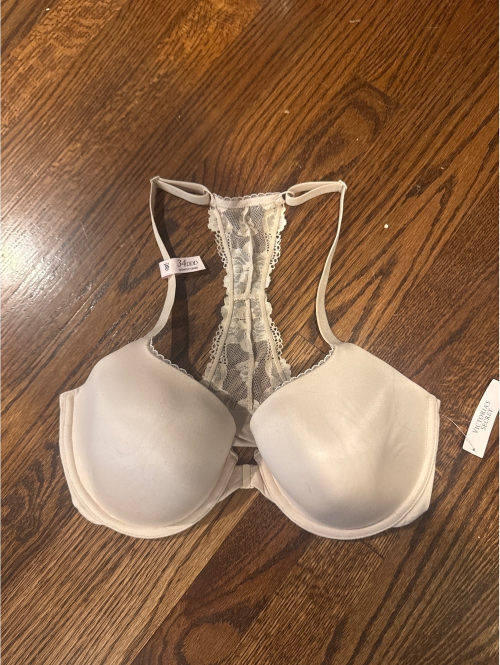 NWT Victoria’s Secret Lined Demi Racerback Bra 34DD